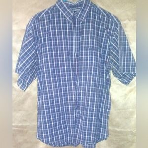 "Euforia" Vintage Plaid Short Sleeve Y2K Button Down Shirt